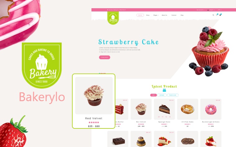 Bakerylo - fully responsive WooCommerce theme.