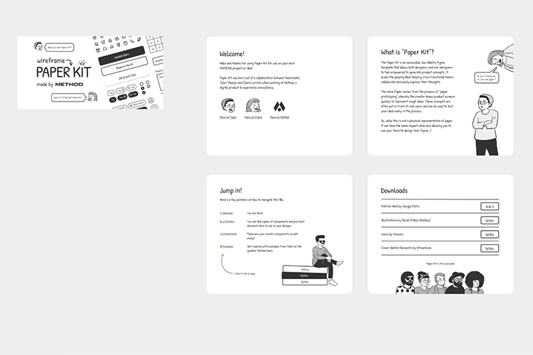 Example from Paper Wireframe Kit