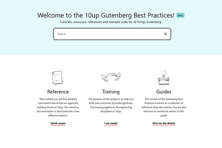 Example from Gutenberg Best Practices