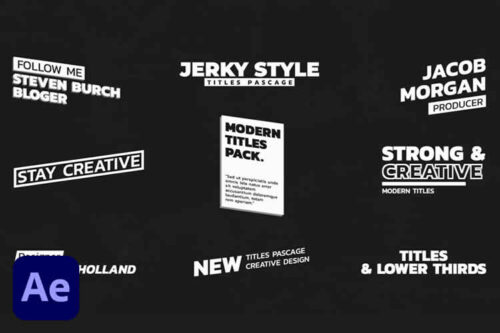 Example from 10 More Stunning Titles Templates for Adobe After Effects