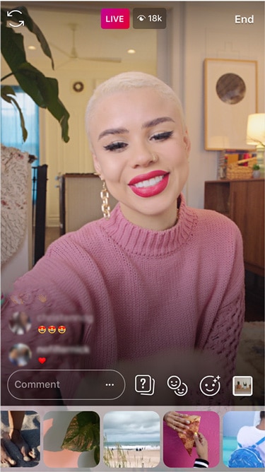 Instagram livestream