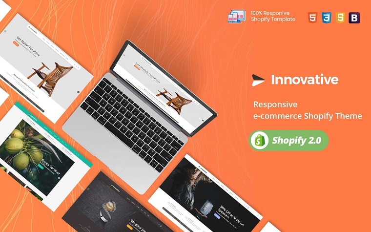 Innovative Furniture Food - jewellery Electronics Shopify OS 2.0 Theme.