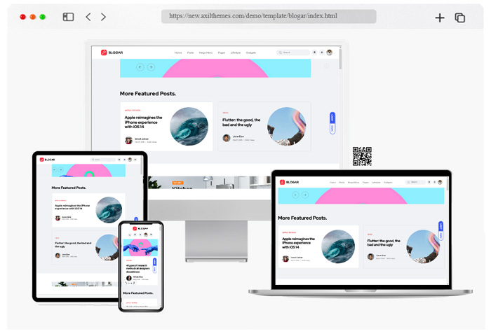 blogar blog magazine template