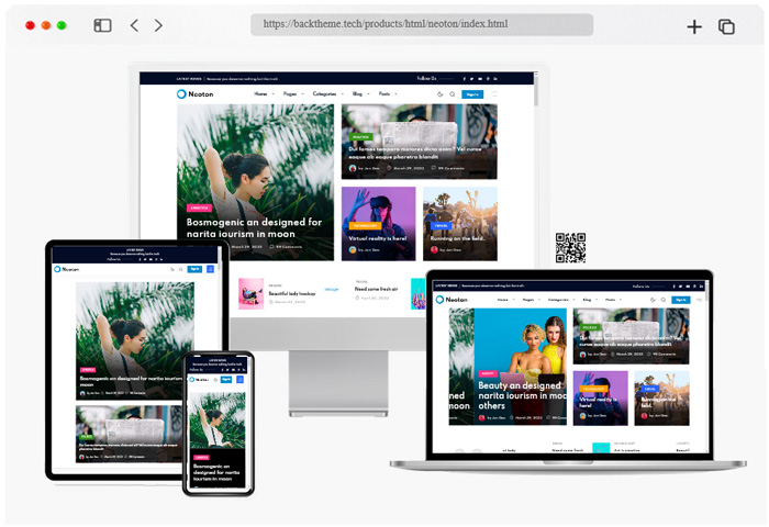 neoton blog news html template