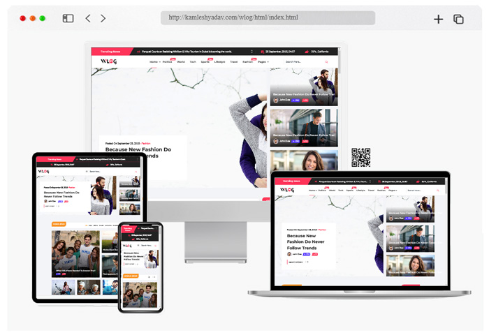wlog blog html template