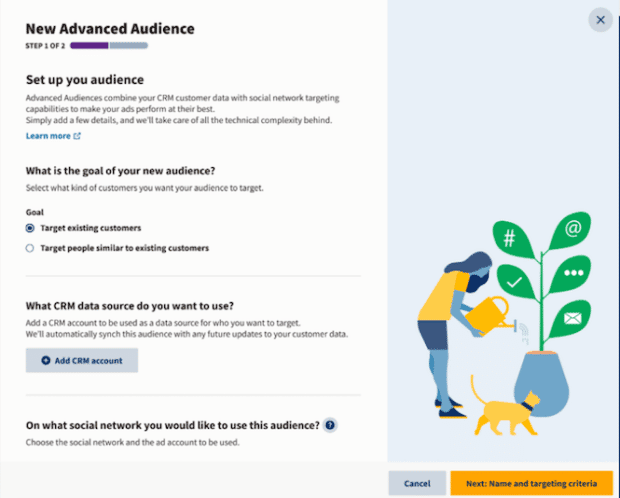 new advanced audience