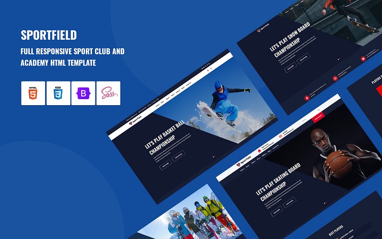 SportField - Unique Sports Club Layout.
