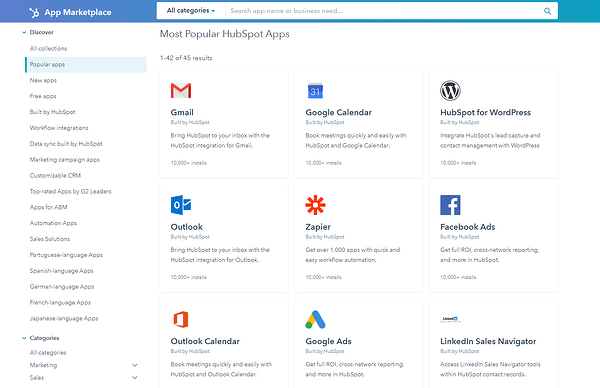 HubSpot&rsquo;s integrations