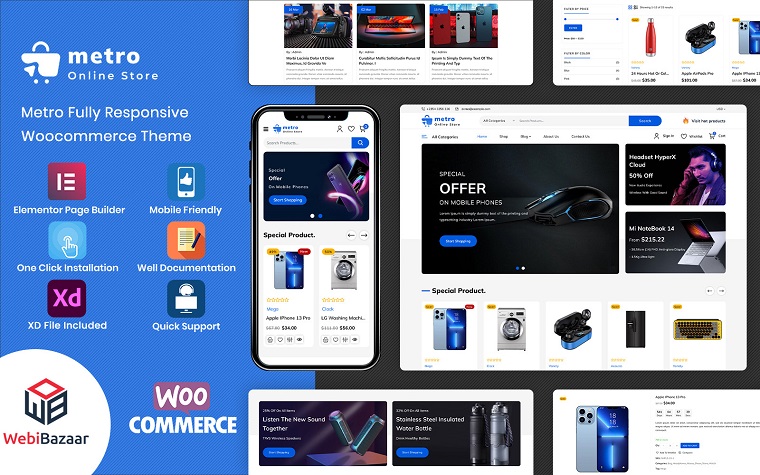 Metro - Trendy Electronics Shop Theme.