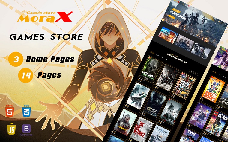 Morax - Cool Video Games Responsive HTML Website Template.