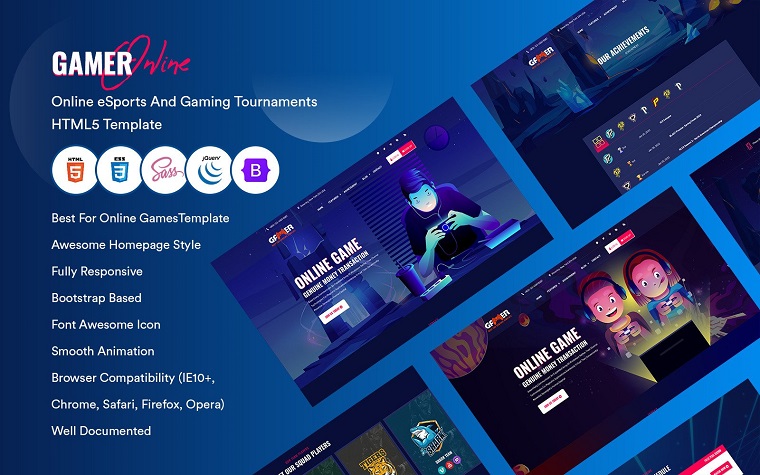 Gamer - Brilliant eSport Design.