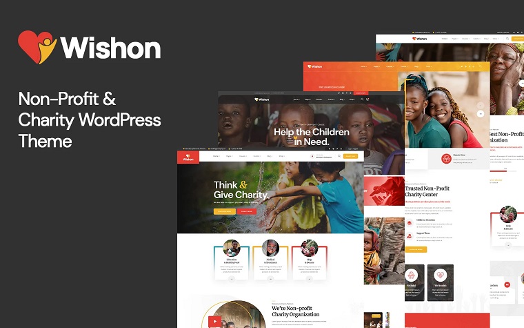 Wishon - Non-Profit WordPress Theme.