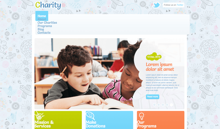 non-profit WordPress themes