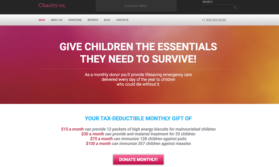 non-profit WordPress themes
