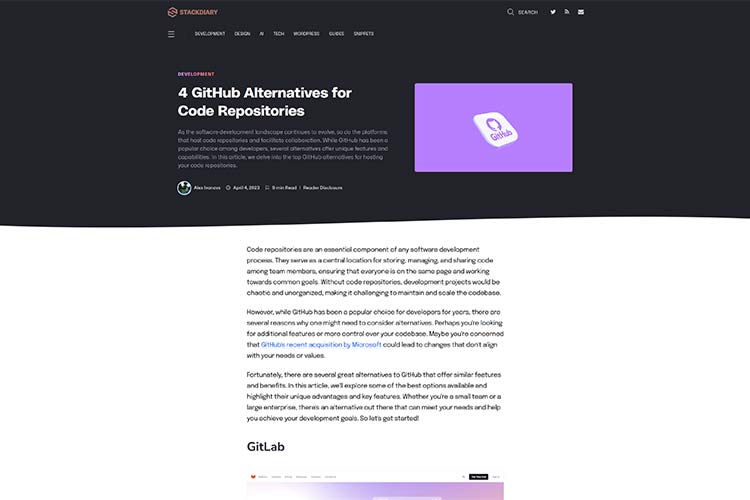 4 GitHub Alternatives for Code Repositories