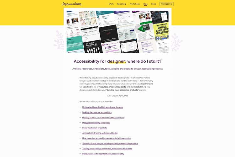 Accessibility for designer: where do I start?
