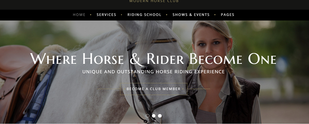 Horserati - Horse Club Multipage Website Template