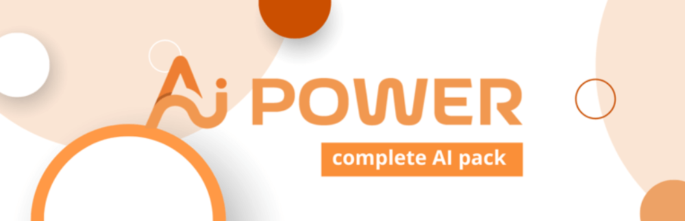 AI for website content creation - AI power