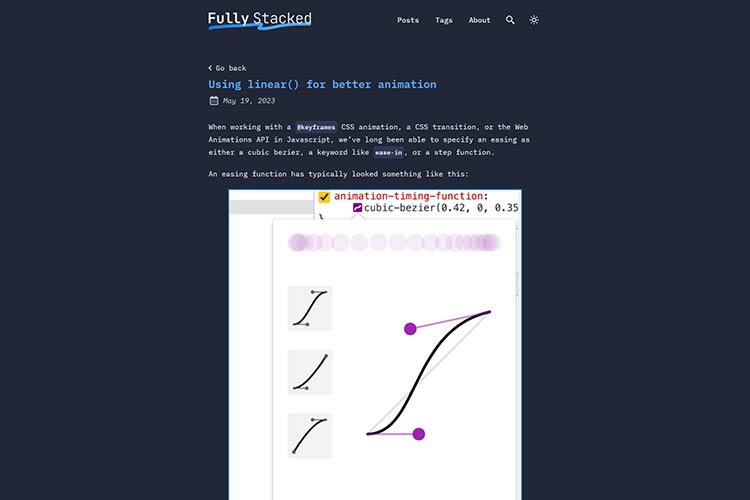Using linear() for better animation