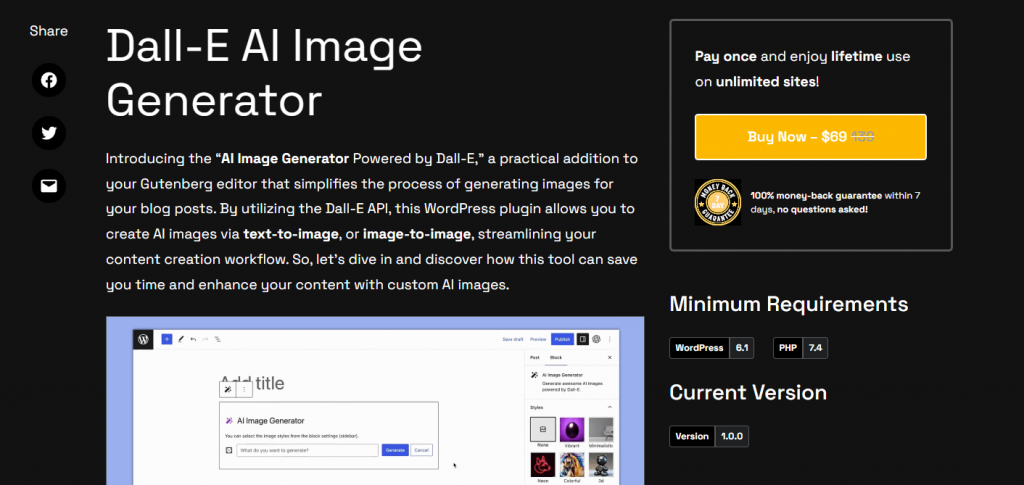 AI for website content creation - Dall-E
