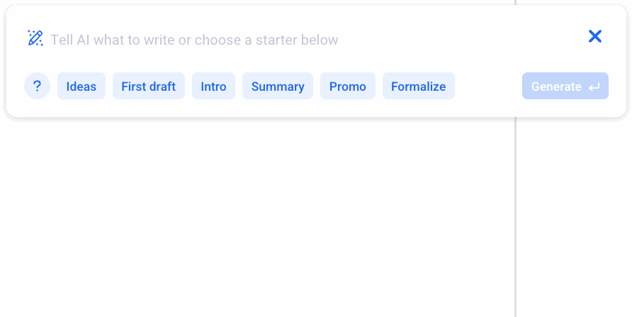 AWeber's AI writing assistant in action