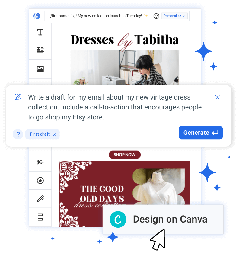 Image of AWeber's platform - best Etsy email marketing tool