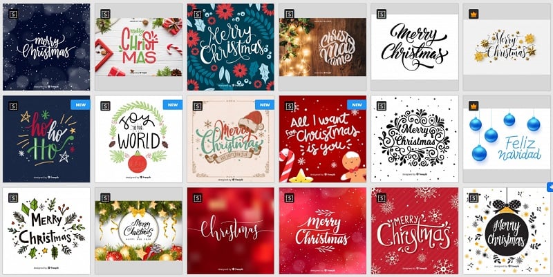 Christmas Fonts on Freepik