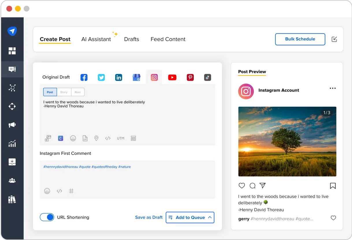 SocialPilot&rsquo;s Instagram scheduler