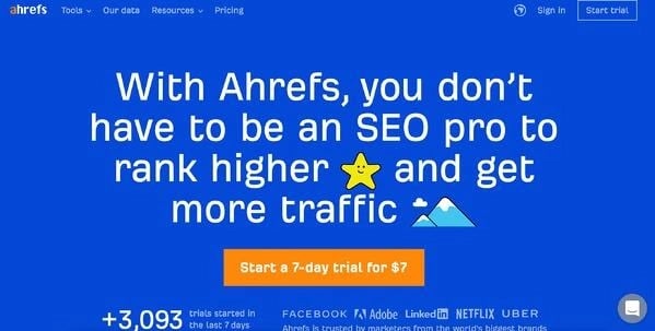 paid SEO Tool: Ahrefs