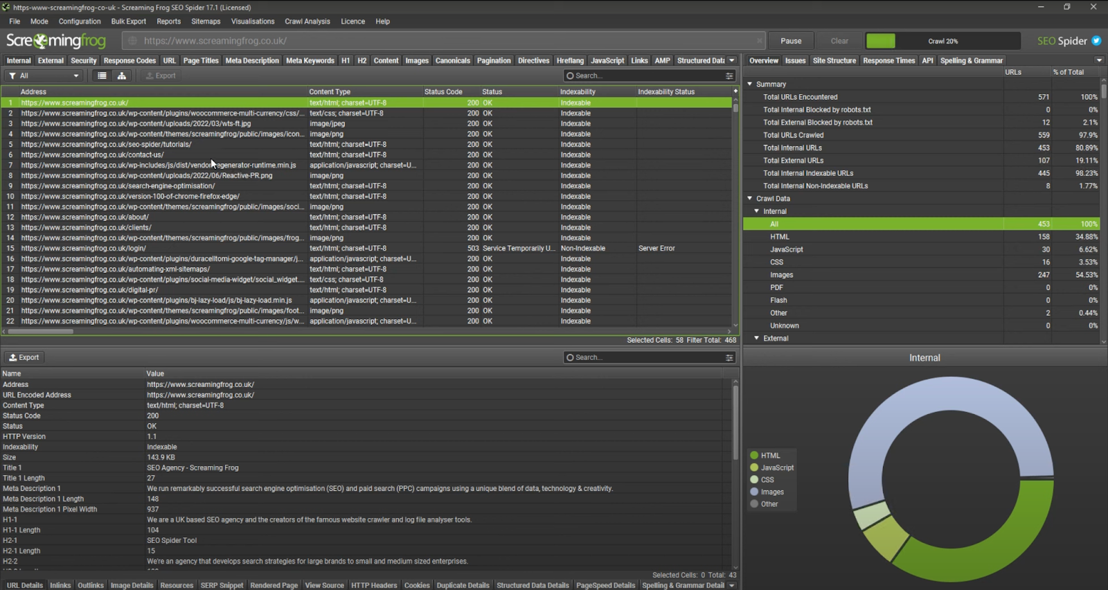 Paid SEO tool: Screaming Frog SEO Spider