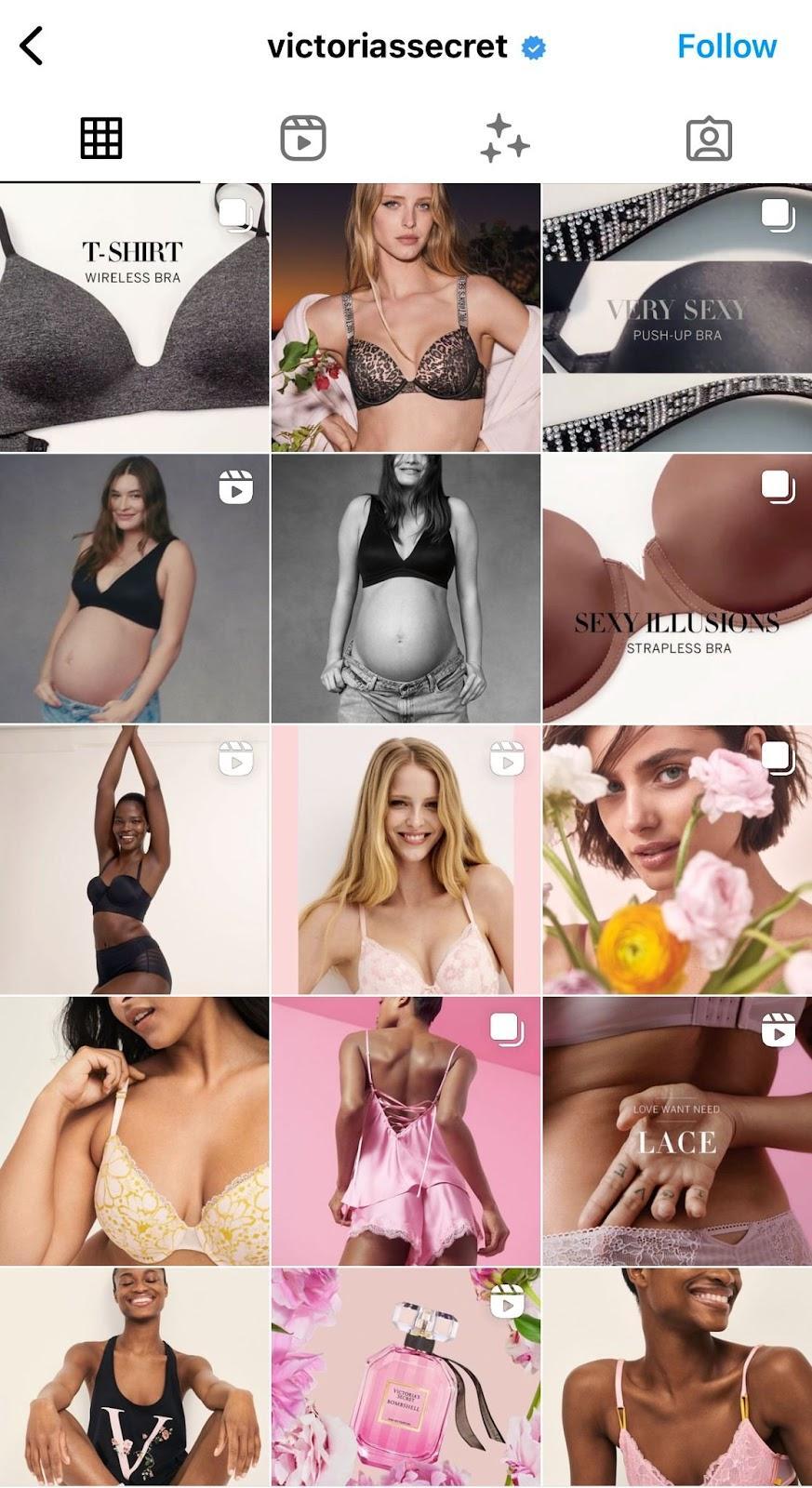 Victoria Secret&rsquo;s Instagram feed