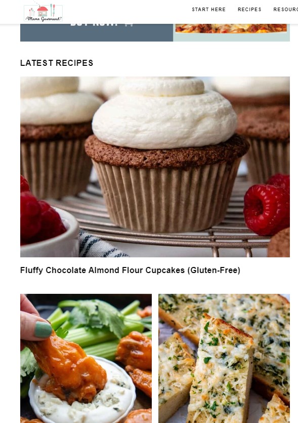 Example of photos from Mama Gourmand showcasing beautiful photographs that are well-lit, crystal clear, and compelling