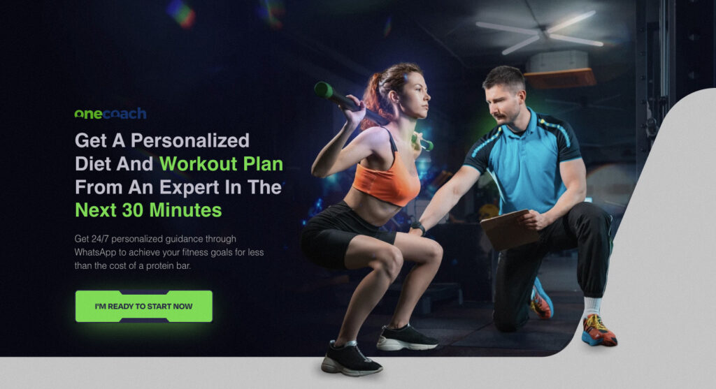 Facebook landing page for One One Coaches ad