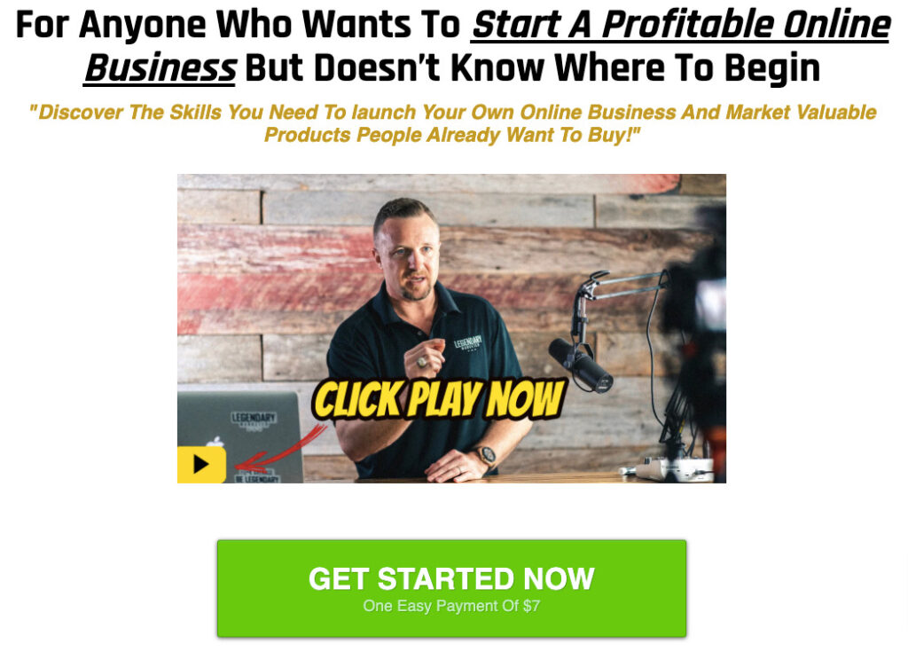 Example of how to promote an affiliate link