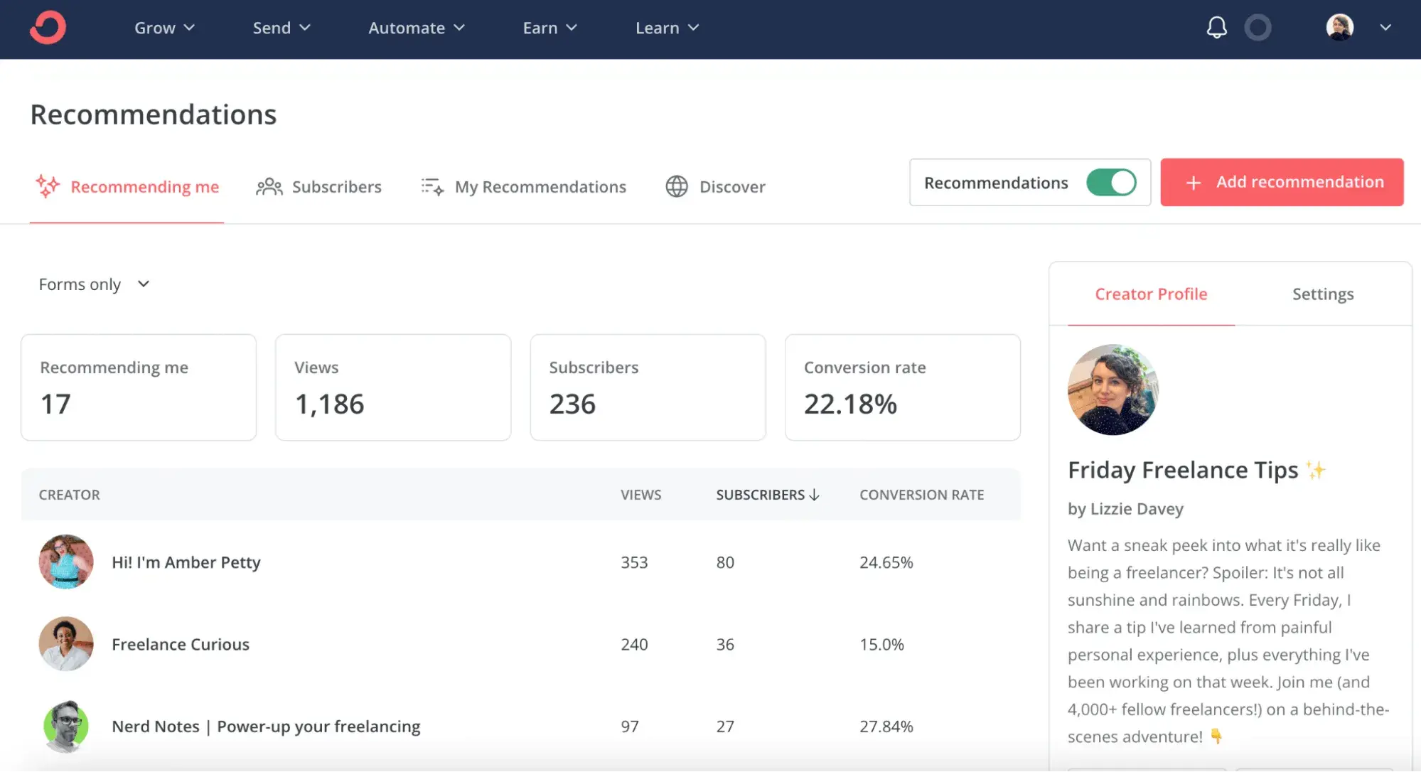 a screenshot of kit&rsquo;s email marketing for event planning user interface