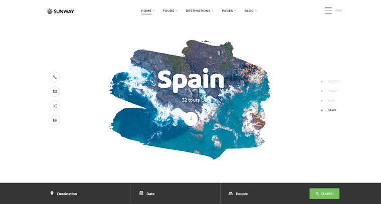 Sunway - Travel Agency Multipurpose HTML Website Template.