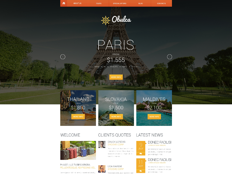 Travelling Website