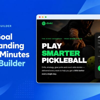 Turn a Goal Into a Landing Page in Minutes with AI Builder