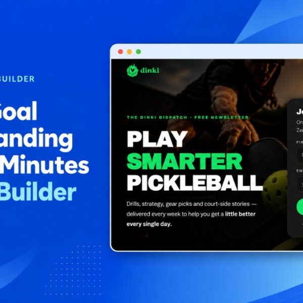 Turn a Goal Into a Landing Page in Minutes with AI Builder