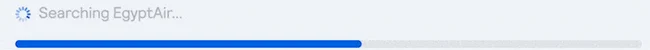 plain loading wheel plus live scrolling list results bar